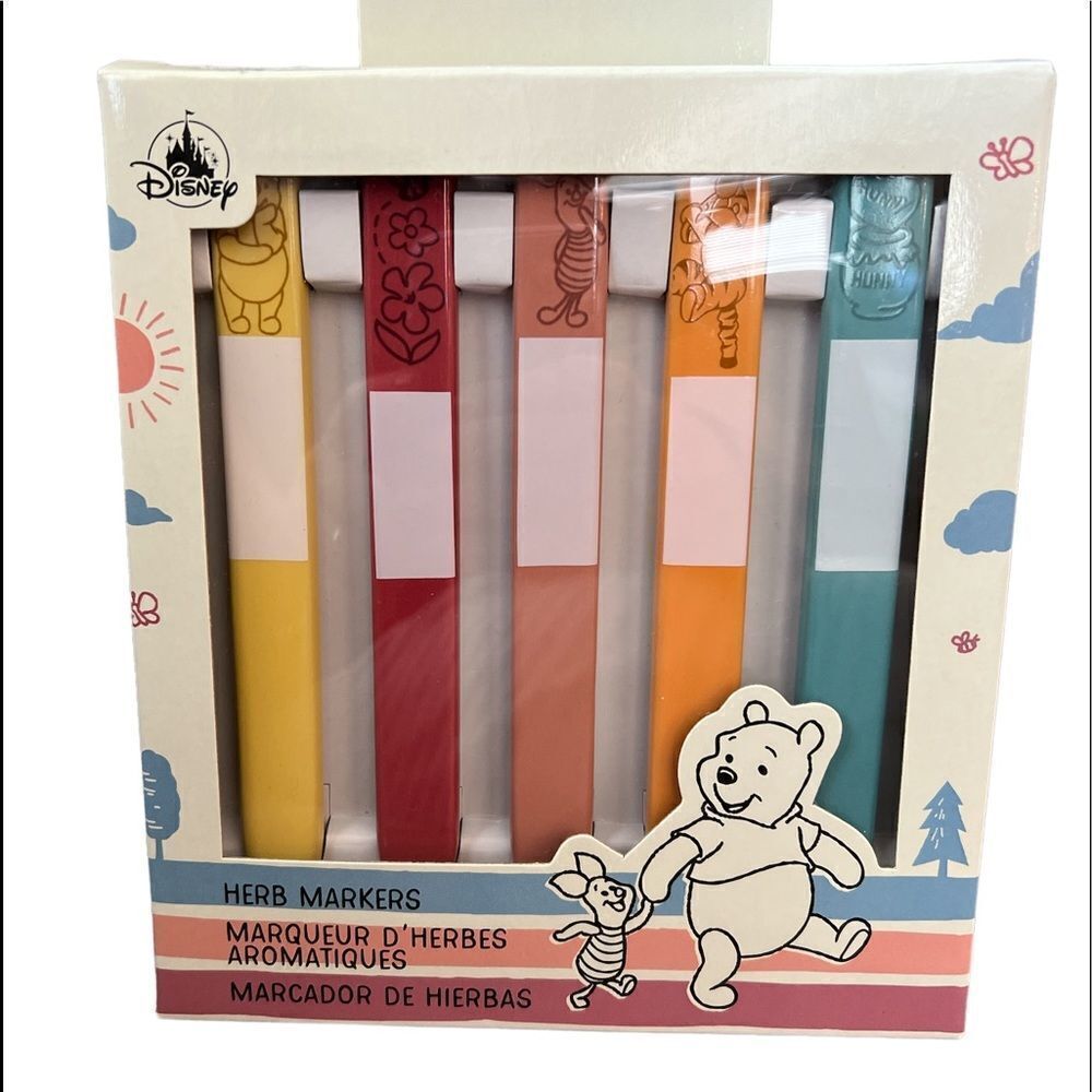 NIB Disney | Winnie the a Pooh Herb Markers | set of 5